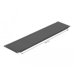 Delock cubierta ciega de gabinete de red de 19" 3u en negro