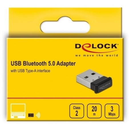 Delock usb bluetooth 5.0 adaptador im micro design
