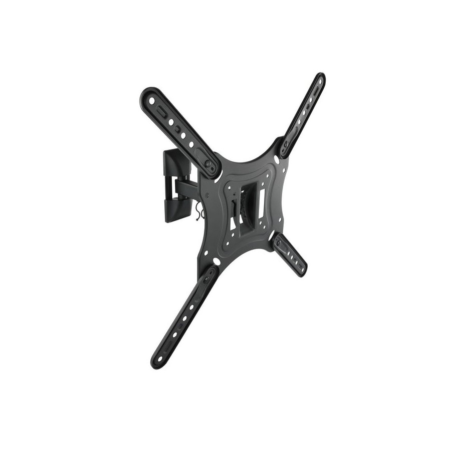 Tooq soporte de pared con brazo para tv de 23"-55" - giratorio e inclinable - gestion de cables - peso max 30kg - vesa