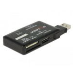Lector de tarjetas externo delock superspeed usb cf / sd / micro sd / ms / m2 / xd
