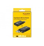 Lector de tarjetas externo delock superspeed usb cf / sd / micro sd / ms / m2 / xd