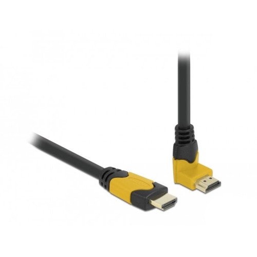 Delock high speed hdmi cable macho gerade a macho 90° oben angular 1 m