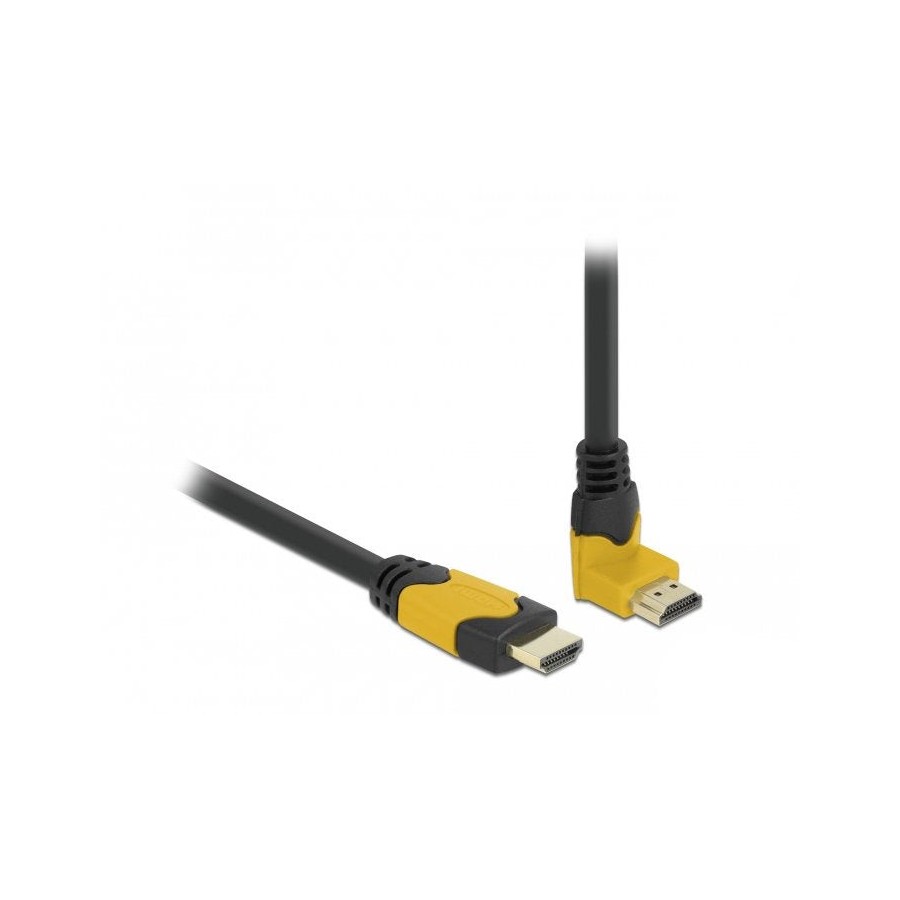 Delock high speed hdmi cable macho gerade a macho 90° oben angular 1 m
