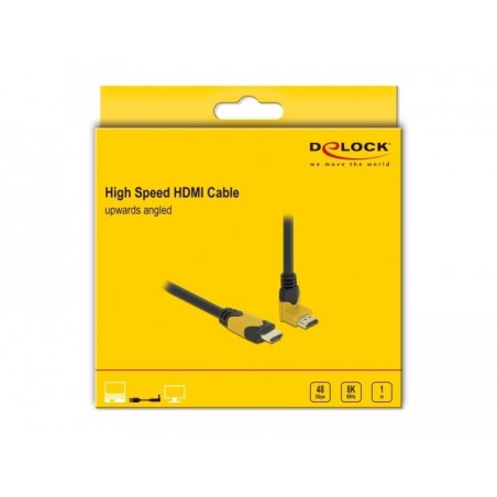 Delock high speed hdmi cable macho gerade a macho 90° oben angular 1 m