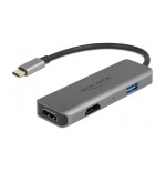 Delock adaptador usb type-c dual hdmi con 4k 60 hz y puerto usb