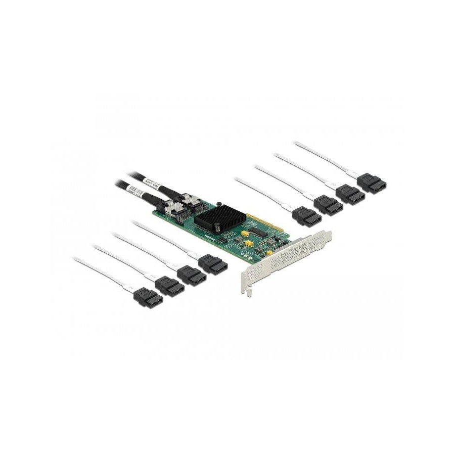 Delock tarjeta sata pci express x8 de 8 puertos con cable de conexión