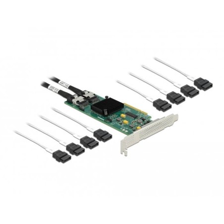 Delock tarjeta sata pci express x8 de 8 puertos con cable de conexión