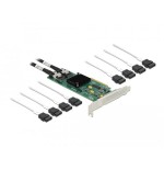 Delock tarjeta sata pci express x8 de 8 puertos con cable de conexión