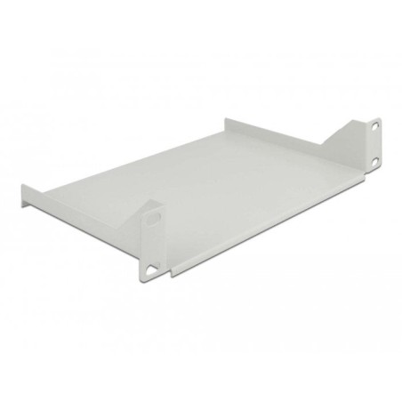 Delock 66854 estante de 10" para armario de red 1u gris