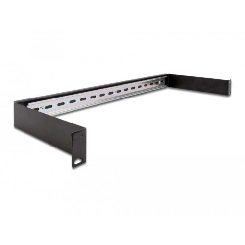 Delock panel de riel din 19" 1u negro