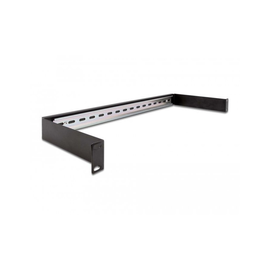 Delock panel de riel din 19" 1u negro