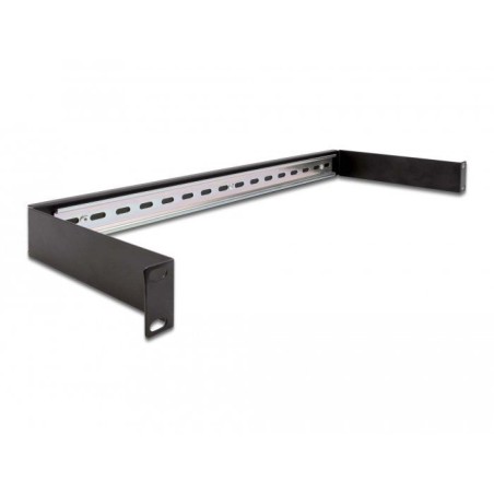 Delock panel de riel din 19" 1u negro