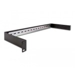 Delock panel de riel din 19" 1u negro