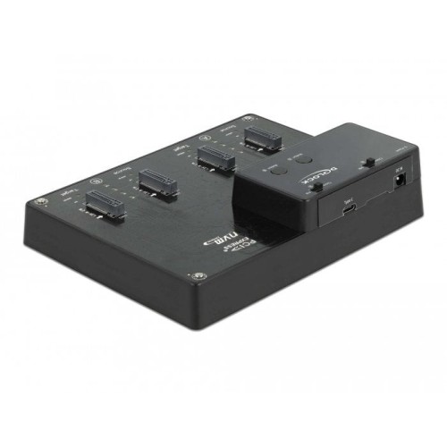 Delock m.2 dockingstation para 4 x m.2 nvme pcie ssd con función de clonación