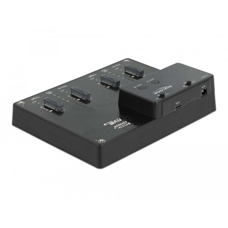 Delock m.2 dockingstation para 4 x m.2 nvme pcie ssd con función de clonación