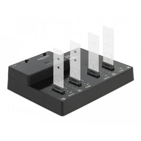 Delock m.2 dockingstation para 4 x m.2 nvme pcie ssd con función de clonación