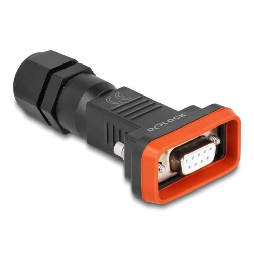 Delock d-sub 9 pin hembra con caja ip67 wasserfest