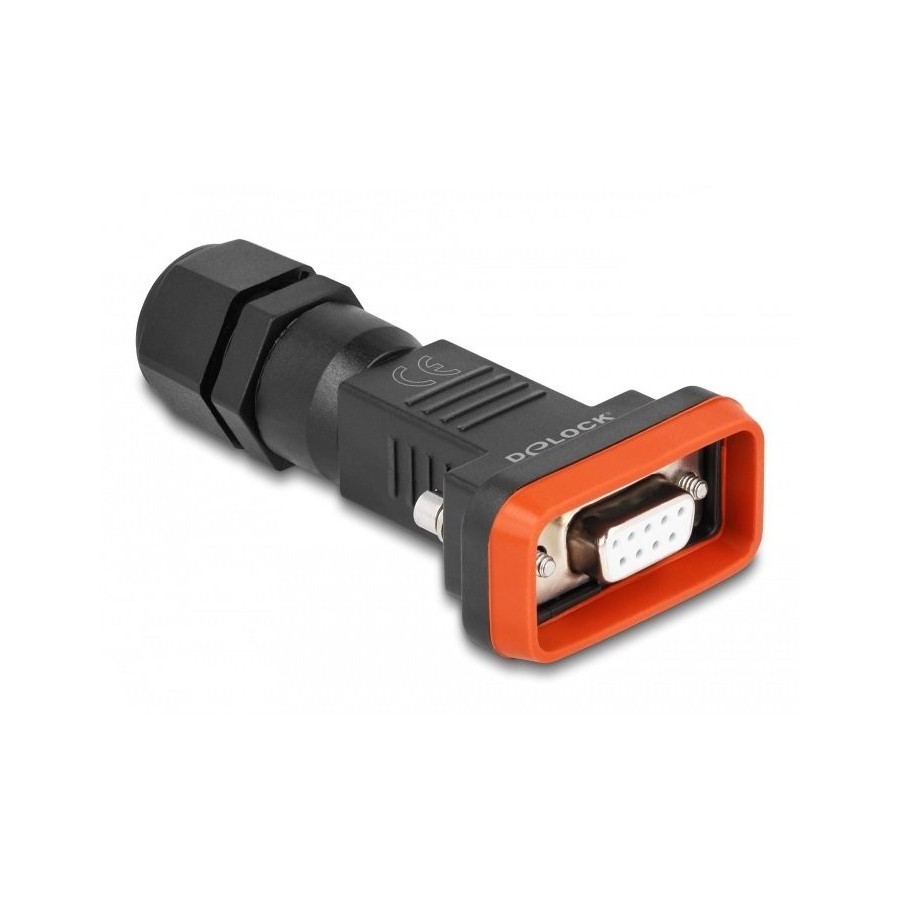Delock d-sub 9 pin hembra con caja ip67 wasserfest