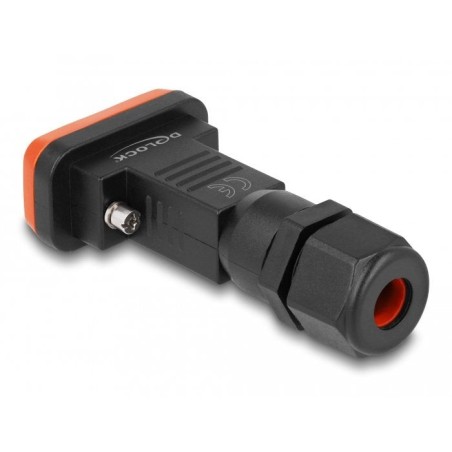 Delock d-sub 9 pin hembra con caja ip67 wasserfest