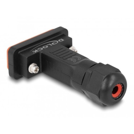 Delock d-sub de 15 pines macho con carcasa ip67 resistente al agua