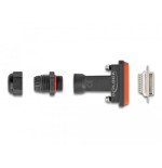 Delock d-sub hd de 26 pines hembra con carcasa ip67 resistente al agua