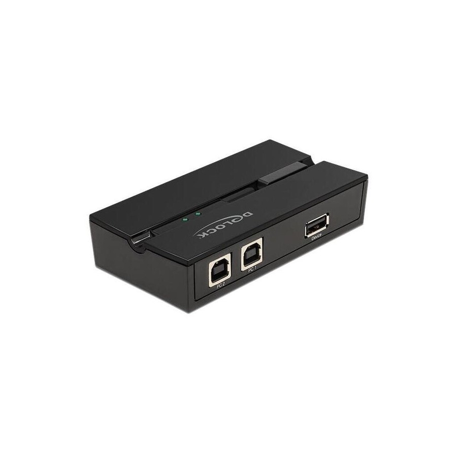 Delock conmutador usb 2.0 para 2 pc en 1 dispositivo 11491