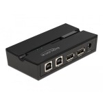 Delock delock conmutador usb 2.0 para 2 pc a 2 dispositivos, conmutador usb 11492
