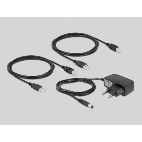 Delock delock conmutador usb 2.0 para 2 pc a 2 dispositivos, conmutador usb 11492