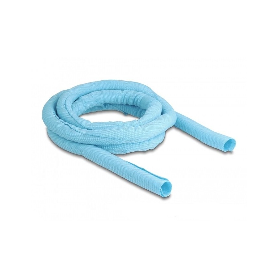 Delock manguera de tela con cierre automático resistente al calor  2 m x 19 mm azul