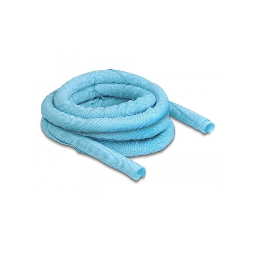 Delock manguera de tela con cierre automático resistente al calor 5 m x 16 mm azul
