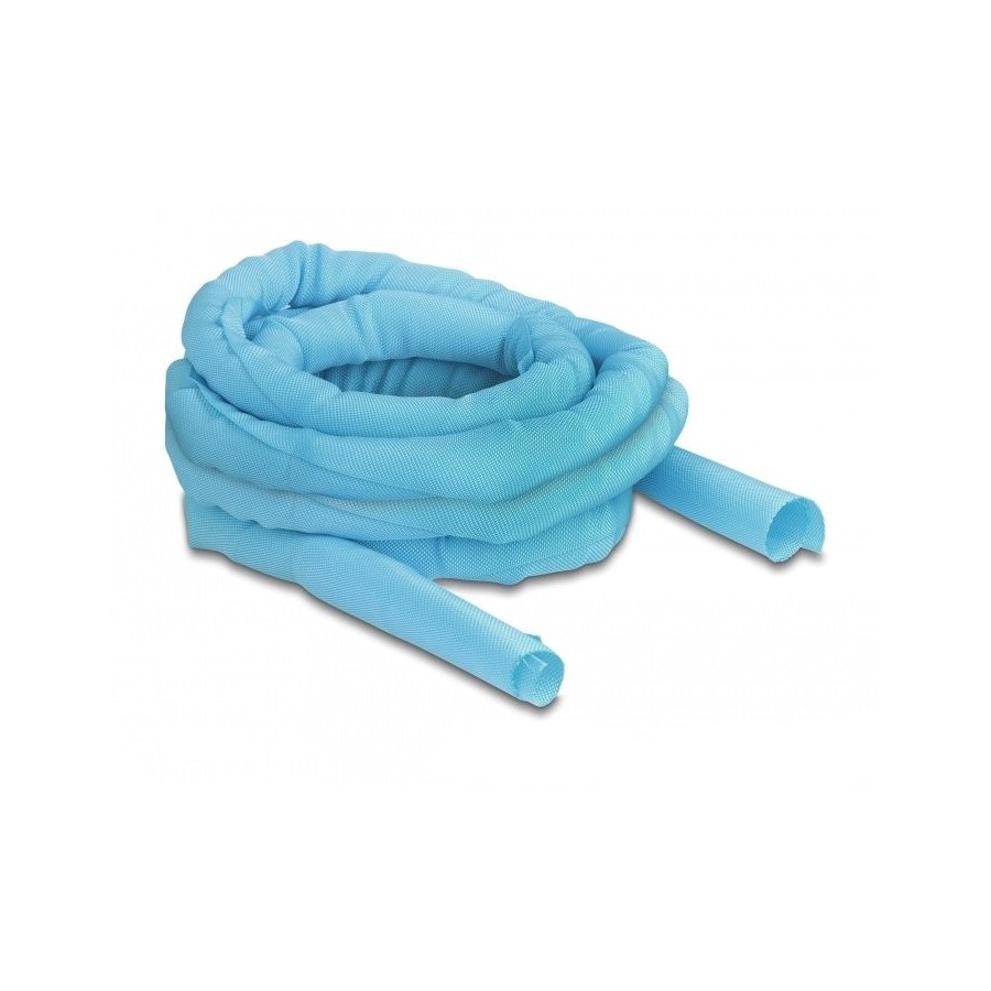 Delock manguera de tela con cierre automático resistente al calor 5 m x 25 mm azul