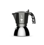 Bialetti brikka induction cafetera italiana negro, acero inoxidable 4 tazas