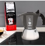Bialetti brikka induction cafetera italiana negro, acero inoxidable 4 tazas