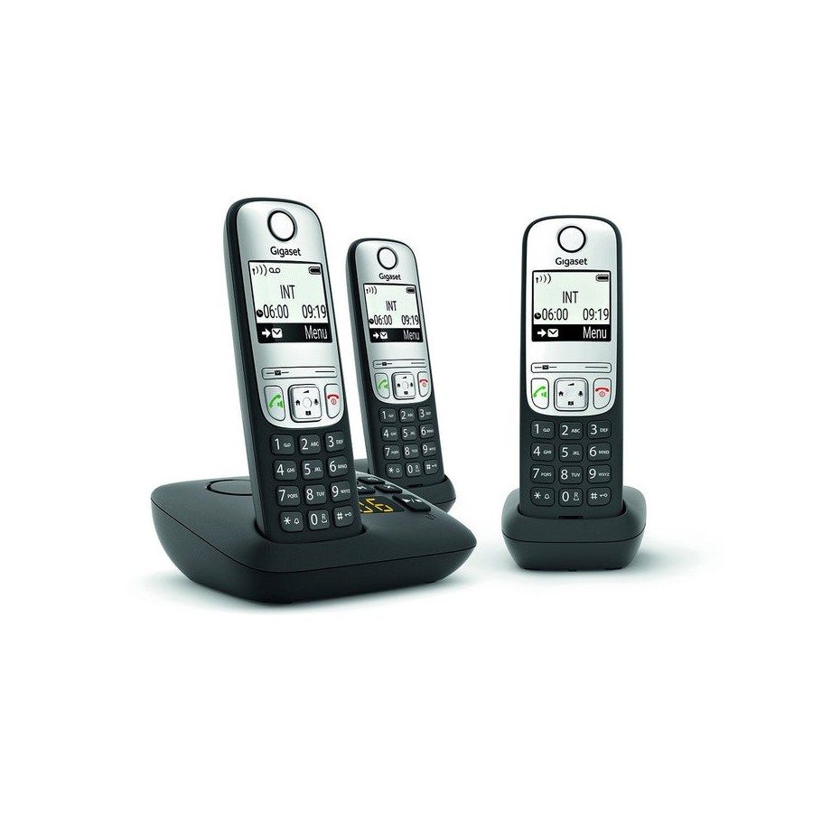 Telefonos gigaset as690a trio negro int.