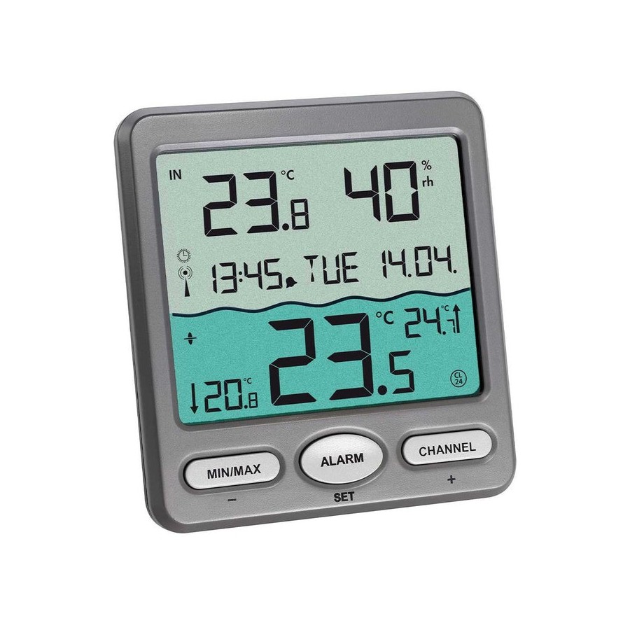 Termómetro de piscina inalámbrico tfa 30.3056.10 venice