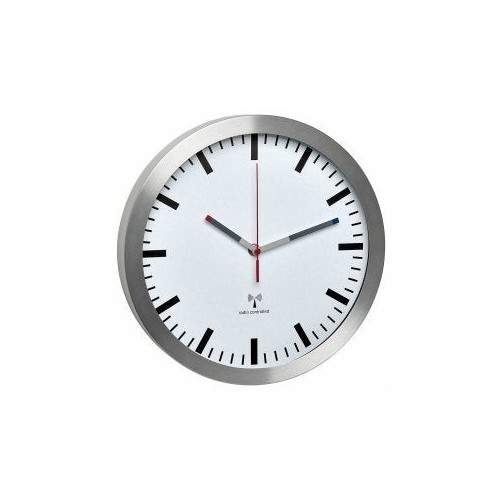 Tfa-dostmann 60.3528.02 reloj de pared alrededor aluminio, blanco