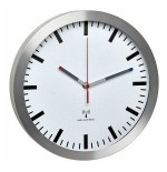 Tfa-dostmann 60.3528.02 reloj de pared alrededor aluminio, blanco