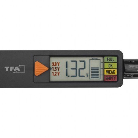 Tfa-dostmann 98.1126.01 medidor de energía y batería negro