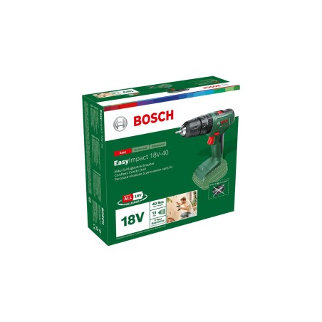 Bosch taladro percutor a batería easyimpact 18v-40 06039d8100