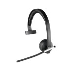 Auricular inalámbrico logitech h820e con micrófono usb radiofrecuencia negro
