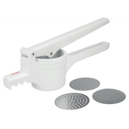 Prensapatatas 3 discos inoxidable 36cm metaltex