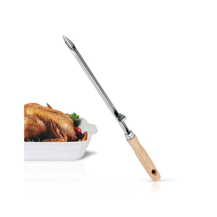 Aguja de mechar carne 33cm metaltex