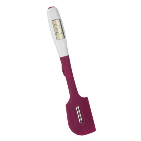 Espatula silicona con termometro digital extraible 30cm metaltex