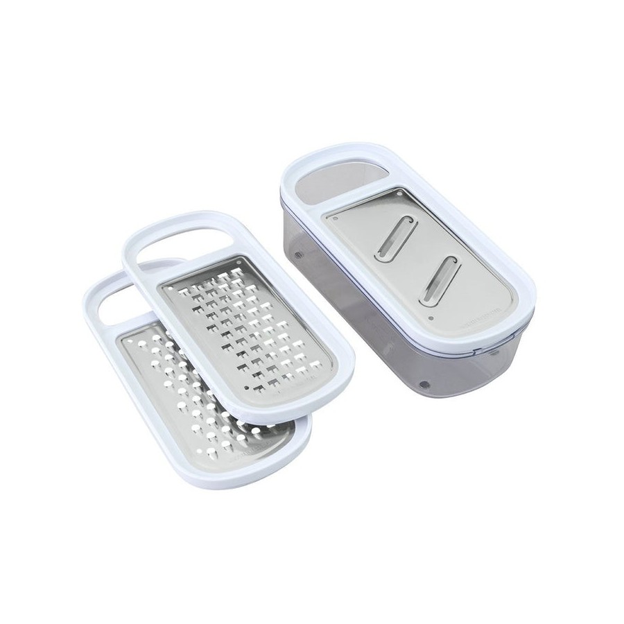 Rallador con contenedor 3 en 1 'rap-box' 21cm metaltex