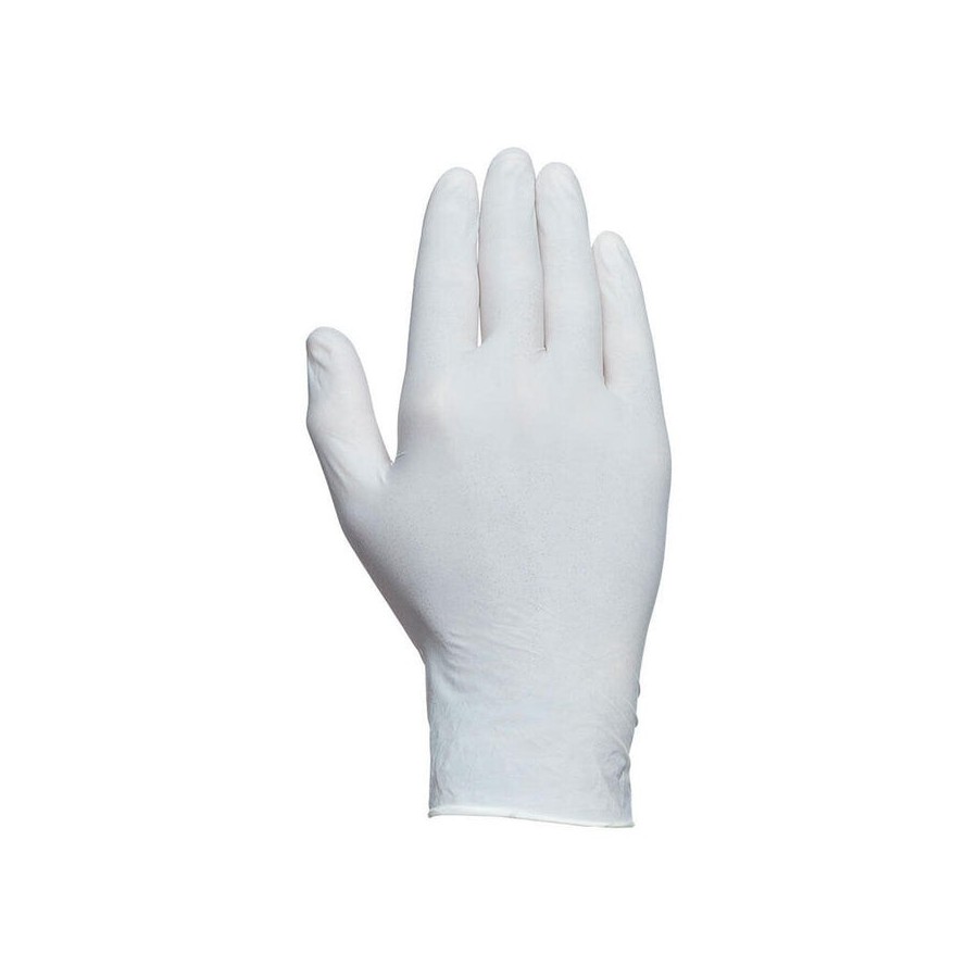 Caja 100 guantes desechables látex con polvo talla 10 juba