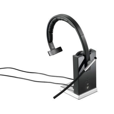 Auricular inalámbrico logitech h820e con micrófono usb radiofrecuencia negro