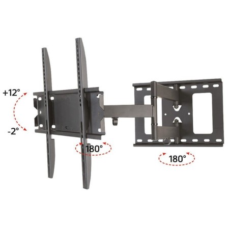 Techly soporte de pared para tv 23"-55" full-motion slim