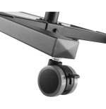 Techly carro universal ajustable para proyector y  portátil con estante negro