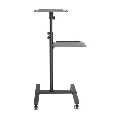 Techly carro universal ajustable para proyector y  portátil con estante negro