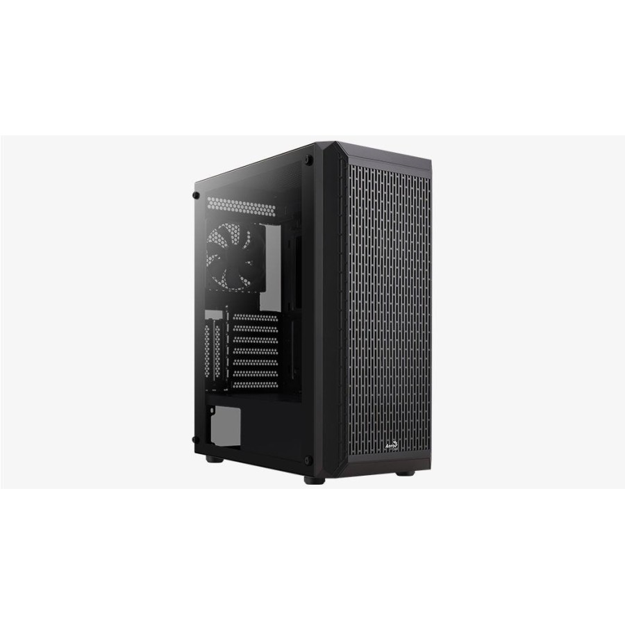 Caja pc aerocool beam-g-bk-v1 midi-tower, tempered glass microatx/atx/miniitx